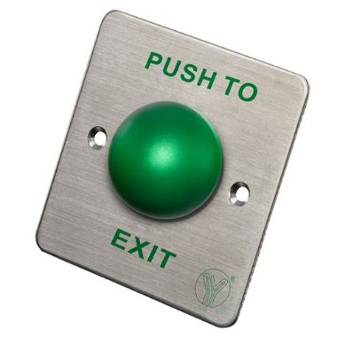 PBK-818B, Gumb za otpuštanje vrata, Hemisferičan, Testirano na 500.000 upotreba, NO/NC/COM | Ugradbeni ili površinski montiran