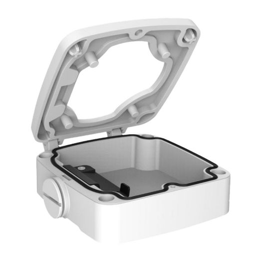 MS-A62, Razvodna kutija za bullet kamere, Bijela boja, Izrađeno od plastike, Omogućuje vam lociranje unutarnjeg koraka ožičenja unutra