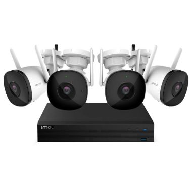 IMOU-KIT/NVR1104HS-W-S2-CE-1T/4-F22P-0280B, Bežični komplet od 4 bullet kamere 2C 2MP