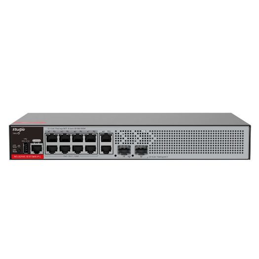 RG-S2915-10GT2MS-P-L, Ruijie prekidač PoE Upravljiv u oblaku L2+, 8 portova RJ45 GE + 2 SFP 2,5-gigabitni portovi