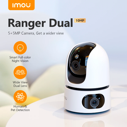 IPC-S2XP-6M0WED-IMOU Imou Dual Lens Wifi Camera 3+3 Mpx   Automatic Movement and Tracking 