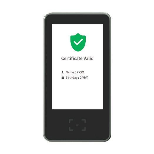 GREENPASS-QR, Čitač QR kodova za Zelenu propusnicu, COVID EU putovnica, Ethernet i WiFi veza | Višejezičnost