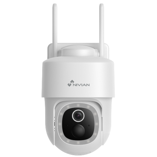 NVS-IPC-08S-BATSOLAR-L Nivian Smart Smart Motorized PT Camera 3MP 2K   Wifi 2.4 GHz 