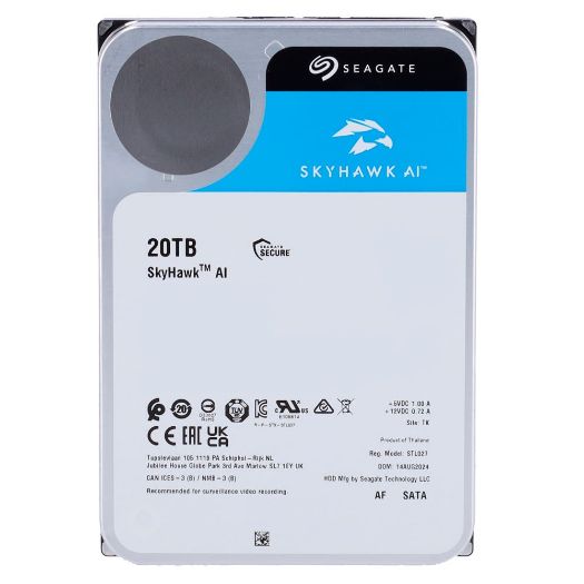 HD20TB-S-AI, Seagate Skyhawk AI tvrdi disk, Kapacitet 20 TB, SATA sučelje 6 GB/s