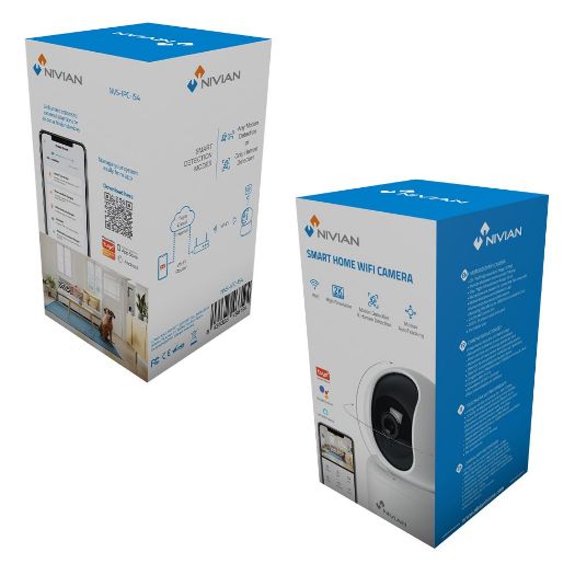 NVS-IPC-IS4, Nivian pametna kamera 2K, Wifi 2,4 GHz, PT automatsko praćenje | IR 10 m