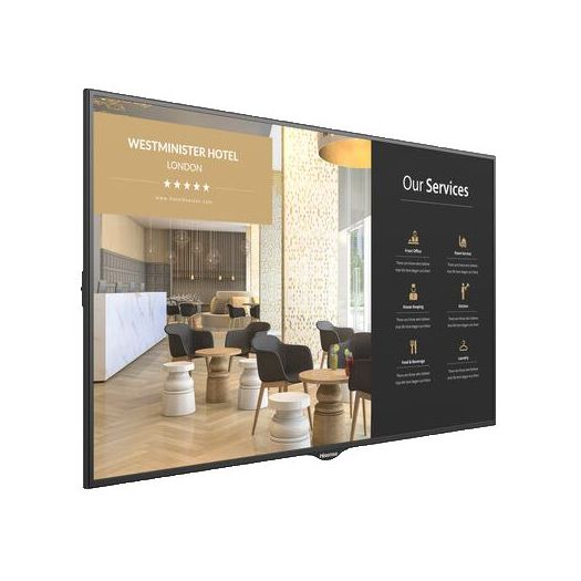 HIS-86BM66AE, Digitalni monitor za signalizaciju 86", 4K rezolucija, Svjetlina 500 nita