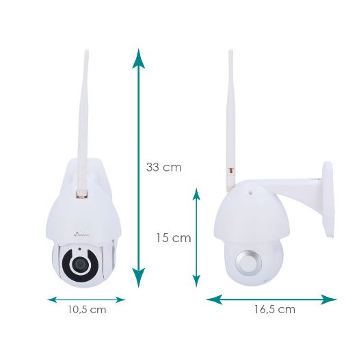 NVS-IPC-0S2, Nivian pametna kamera 2.5K, Wifi 2,4 GHz, Pogodno za vanjsku upotrebu: IR do 10 m