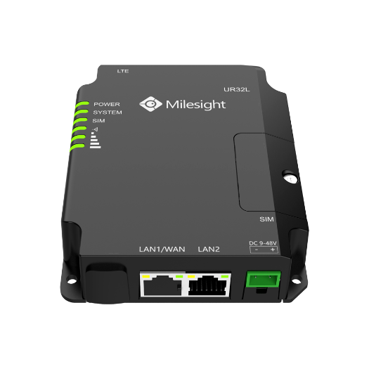 MS-UR32-L04EU-P-W Milesight   Industrial Router 4G WiFi PoE   2 Ethernet ports RJ45 10/100 