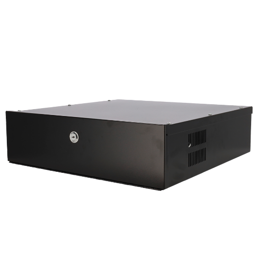 LOCKBOX-2U Closed metal case for DVR's   Specific for CCTV   For rack mountable recorders up to 2U 