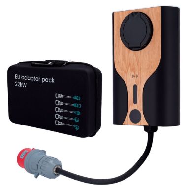 RD-NORA-22-C3-NCB22-EU, Prijenosni komplet punjača + adapteri za utikače, Snaga 22kW / 32A / Trofazna