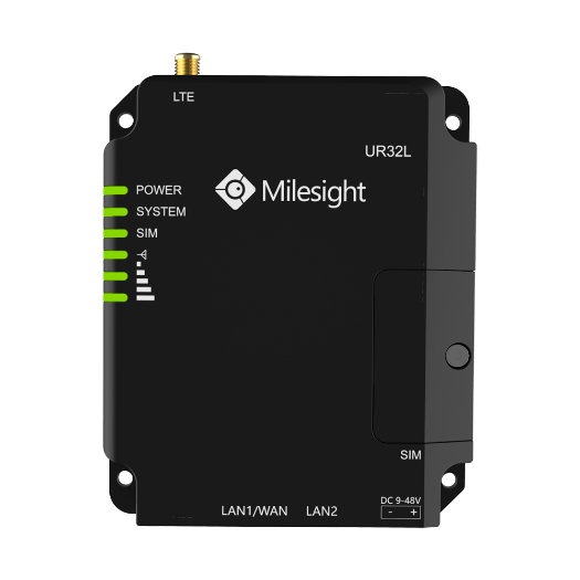 MS-UR32-L04EU-P-W Milesight   Industrial Router 4G WiFi PoE   2 Ethernet ports RJ45 10/100 
