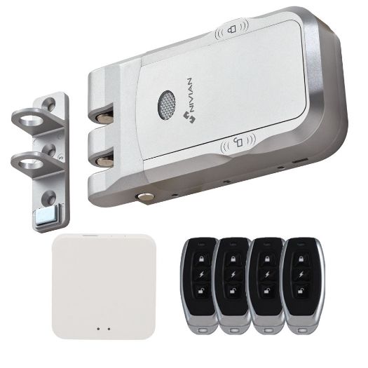 NVS-SMARTBOLT, Nevidljivi WiFi sigurnosni zasun, Otvaranje daljinskim upravljačem i aplikacijom