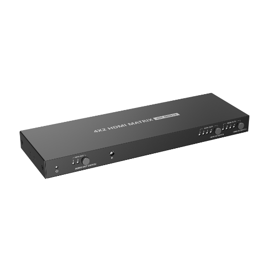 HDMI-MX-4x2-4K60 HDMI video matrix   4 HDMI inputs   2 HDMI outputs   Up to 4K (input and output) 