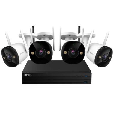 IMOU-KIT/NVR1104HS-W-S2-CE-1T/4-F22FEP-0280B, Bežični komplet od 4 bullet kamere, 2 x 2MP