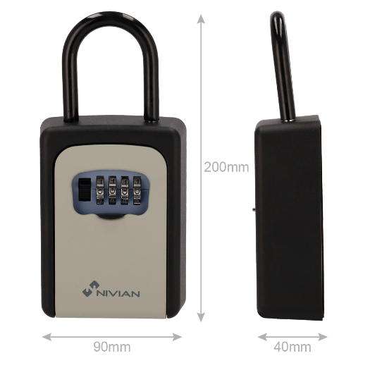 NV-KEYS-SAFEBOX-V2 Safety box with key hook   Opening with code of 4 digits 