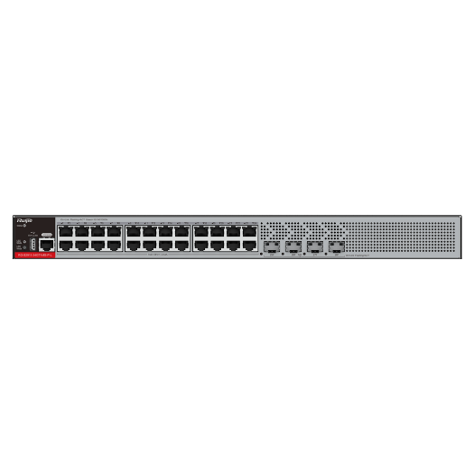 RG-S2915-24GT4MS-P-L Ruijie Switch PoE Cloud Manageable L2+   24 ports RJ45 GE + 4 SFP 2.5Gigabit ports 