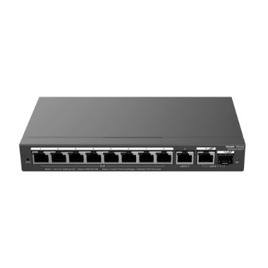 RG-ES210GS-P, Reyee upravljivi PoE preklopnik u oblaku, 8 PoE portova + 2 Uplink RJ45 + 1 SFP Kombinirani