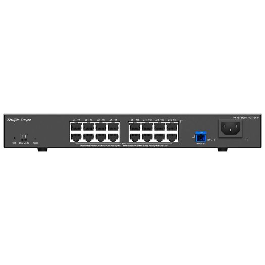 RG-NBF2100S-16GT1SC-P, Reyee E., Lighten Switch PoE Cloud Layer 2, 16 gigabitnih RJ45 portova 802.3af/at