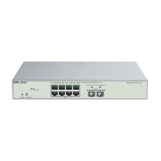 RG-NBS5300-8MG2XS-UP, Reyee Switch, upravljiv u oblaku, L3, 8 Bok, PoE RJ45 + 2 SFP+ portovi