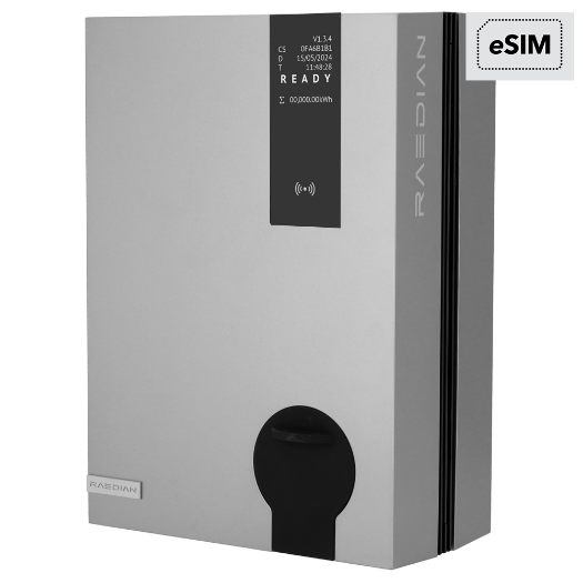 RD-NEO-7-S-ESIM-SILVER Charger for electric vehicles   Power 7,4 kW / 32A / Single phase 