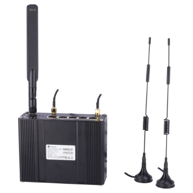 MS-UR35-L04EU-W Milesight   Industrial 4G WiFi Router   5 ports 10/100 