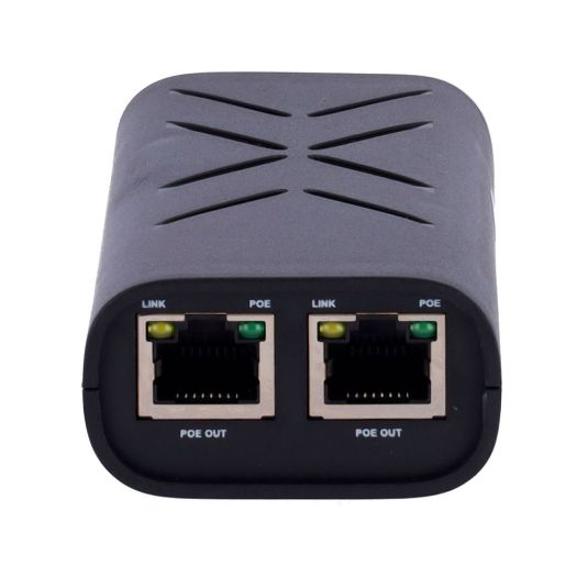 INJ-POE-G-60W-DUAL, Dvostruki PoE injektor, Unos RJ45 10/100/1000 Mbps, Ukupna snaga 60 W