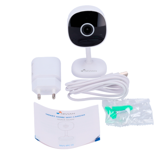 NVS-IPC-I5 Nivian Smart Camera 2K   Wifi 2.4 GHz   Audio | IR Range 10 m 