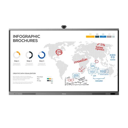 HIS-65WR6BE, HISENSE interaktivni zaslon 65" 4K, Bežični prijenos, Rezolucija 3840x2160