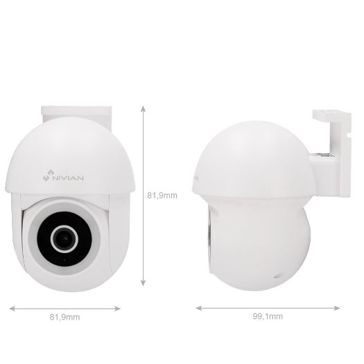 NVS-IPC-0S4-L-MINI, Nivian pametna kamera 2K, Wifi 2.4 GHz | Vanjski IP65
