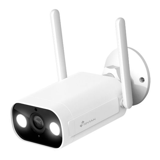 NVS-IPC-02-L, Nivian pametna kamera 2K, Wifi 2,4 GHz, Pogodno za vanjsku upotrebu: IR do 10 m