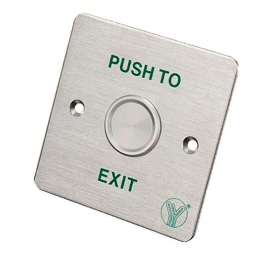 PBS-820C, Gumb za izlaz, Piezoelektrični, Pogodno za vanjsku upotrebu IP68, NO/COM: Ugrađeno ili površinsko