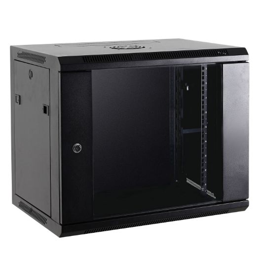 RACK-4U, Zidni ormarić za police, Do 4U rack od 19", Nosivost do 60 kg, S ventilacijom i prolazom za kabel
