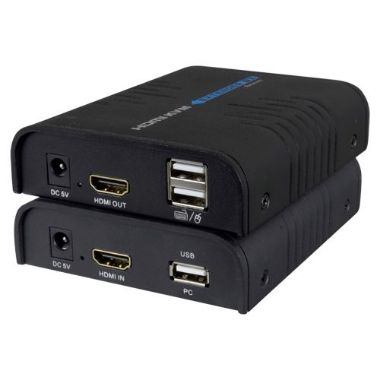 HDMI-KVM-EXT, KVM produživač HDMI signala, Domet 120 m, FHD rezolucija, Omogućuje 1 vezu:M