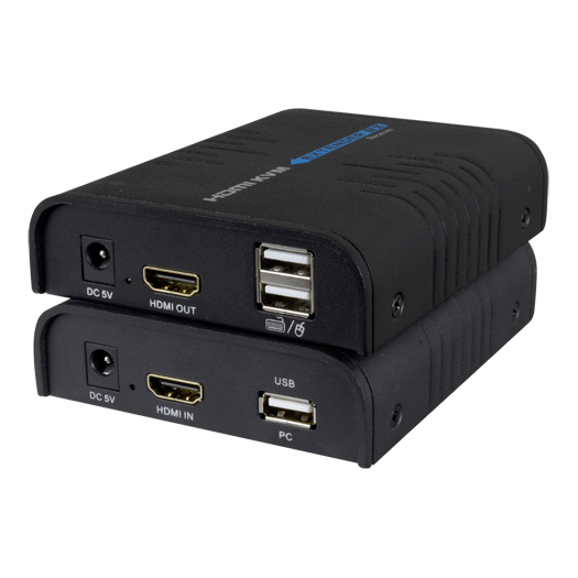 HDMI-KVM-EXT TCP/IP HDMI/USB ekstender   Predajnik i prijemnik   Domet 120 m 