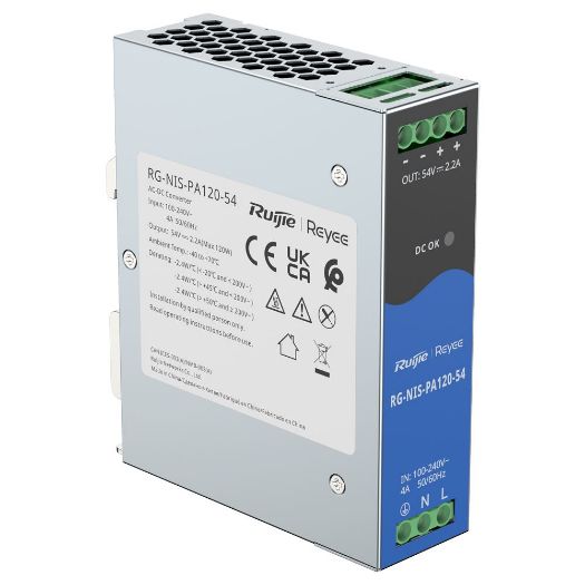 RG-NIS-PA120-54, Reyee industrijsko napajanje, DC izlaz 54 V 2, 2A / 120 W