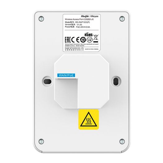 RG-RAP1200(P), Reyee, Wi, Fi Omni, usmjereni zid AP 5, Frekvencija 2,4 i 5 GHz