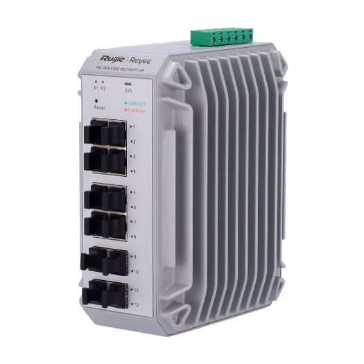 RG-NIS3100-8GT4SFP-HP, Reyee Industrijska sklopka PoE Sloj oblaka 2, 8 PoE+ Gigabitni portovi + 4 SFP Gigabitni portovi