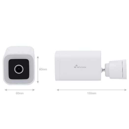 NVS-IPC-03-L, Nivian pametna kamera 2.5K 4MP, Wifi 2.4 GHz | Vanjski IP65