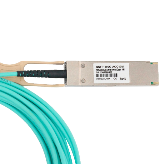 QSFP28-100G-AOC-10M Direct connection cable QSFP28   Speed 100Gbps   Modules QSFP28 at both ends 
