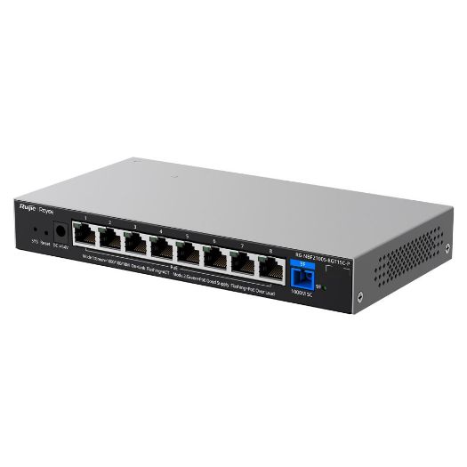 RG-NBF2100S-8GT1SC-P, Reyee E., Lighten Switch PoE Cloud Layer 2, 8 gigabitnih RJ45 portova 802.3af/at