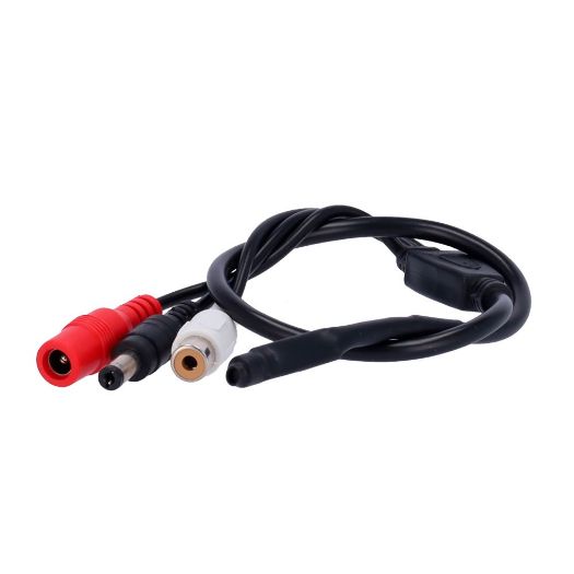 MIC01, Vanjski mikrofon, Može se pričvrstiti na bilo koju kameru, RCA audio konektor (bijeli)