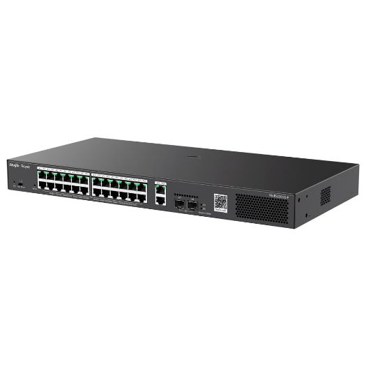 RG-ES228GS-P, Reyee upravljivi PoE preklopnik u oblaku, 24 PoE 802.3af/at + 2 SFP + 2 uzlazna veza RJ45