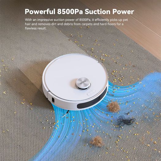 RV-L31-C-11-IMOU, Imou robotski usisavač RV3, 8500Pa / 6400 mAh, Brišući, Usisavanje, i brisanje podova