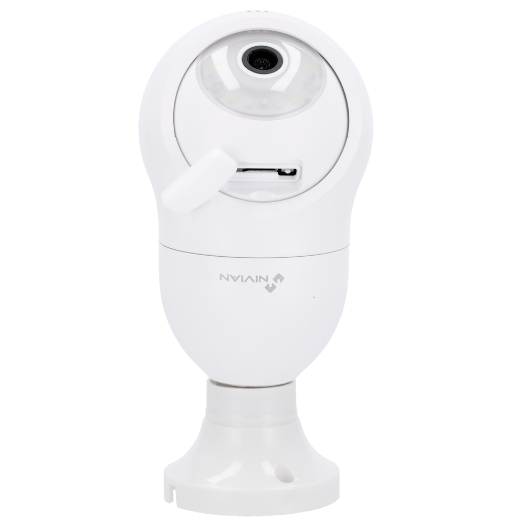 NVS-IPC-BULB1 Nivian Smart Camera 2K   Wifi 2.4 GHz / E27 base   PT Autotracking Control | IR 10 m 