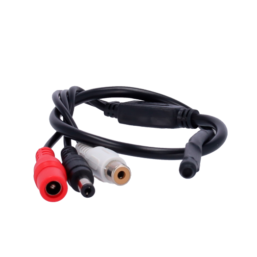 MIC01 Vanjski mikrofon   Priključuje se na bilo koji fotoaparat   RCA audio priključak (bijeli) 