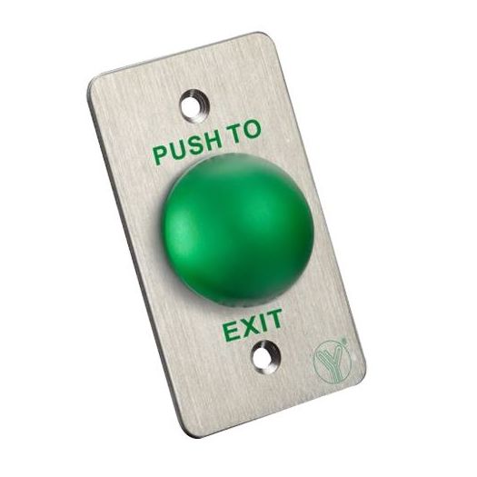 PBK-818A, Gumb za otpuštanje vrata, Hemisferičan, Testirano na 500.000 upotreba, NO/NC/COM | Ugradbeni ili površinski montiran
