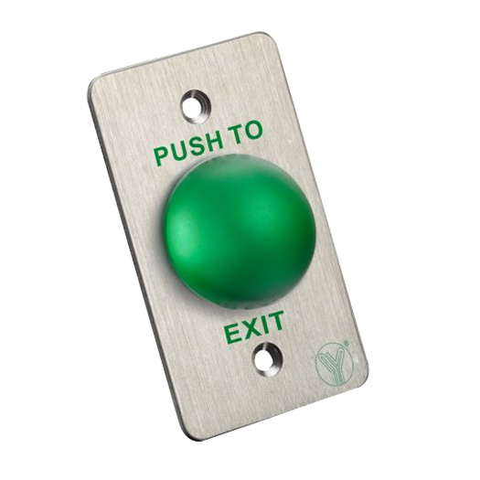 PBK-818A Door release button   Hemispherical   Tested 500.000 uses   NO/NC/COM | Flush or surface mounted 