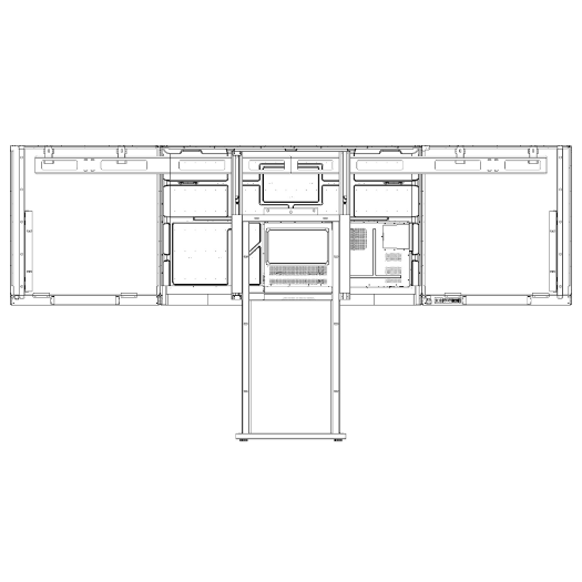 IB-WB-YL86-GW Compatible with interactive IB TE YL 86E2    Left side chalk board  