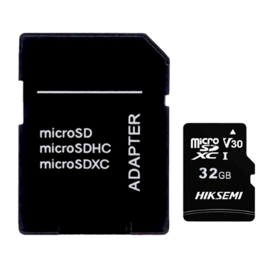 HS-TF-C1STD-32G-A Memory card with Hikvision adapter   Capacity 32 GB   Class 10 | Write speed 20 MB/s 