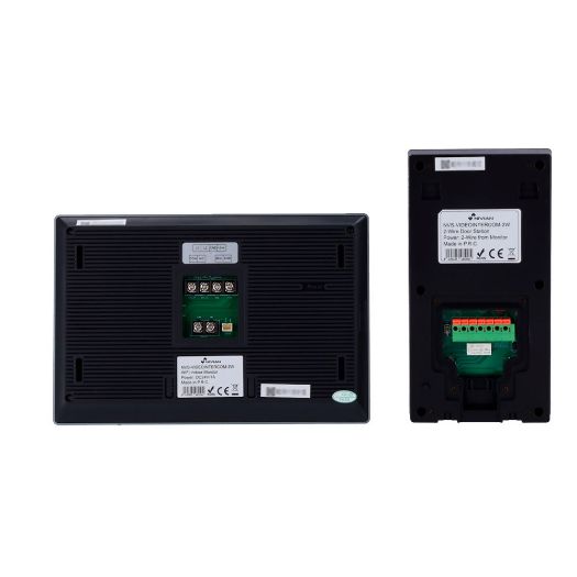 NVS-VIDEOINTERCOM-2W, Nivian komplet za video domofon s 2 navoja, Vanjska ploča s 2 žice + WiFi monitor